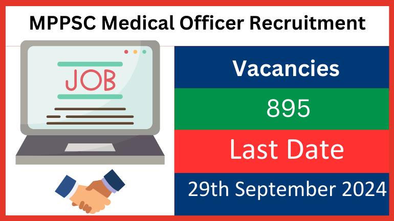 MPPSC Medical Officer Recruitment 2024 - 895 Vacancies